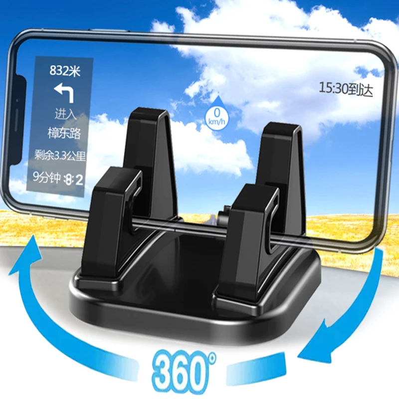 

Car Phone Holder Dashboard Paste Non-slip Mount 360 Degree Rotate Bracket GPS Mobile Phone Holder for Iphone 14 15 Samsung