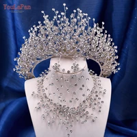 youlapan hp193p s luxury bridal crown rhinestone wedding jewel headbands for brides hair accessories shiny pageant tiara crown