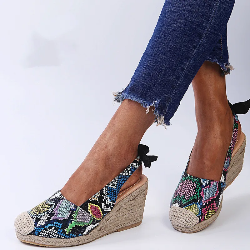 

TBTGOL Designer Snake Print Bow Women's Sandals Women shoes Roman Sandals High heels Platform sandals Sandals women 2022