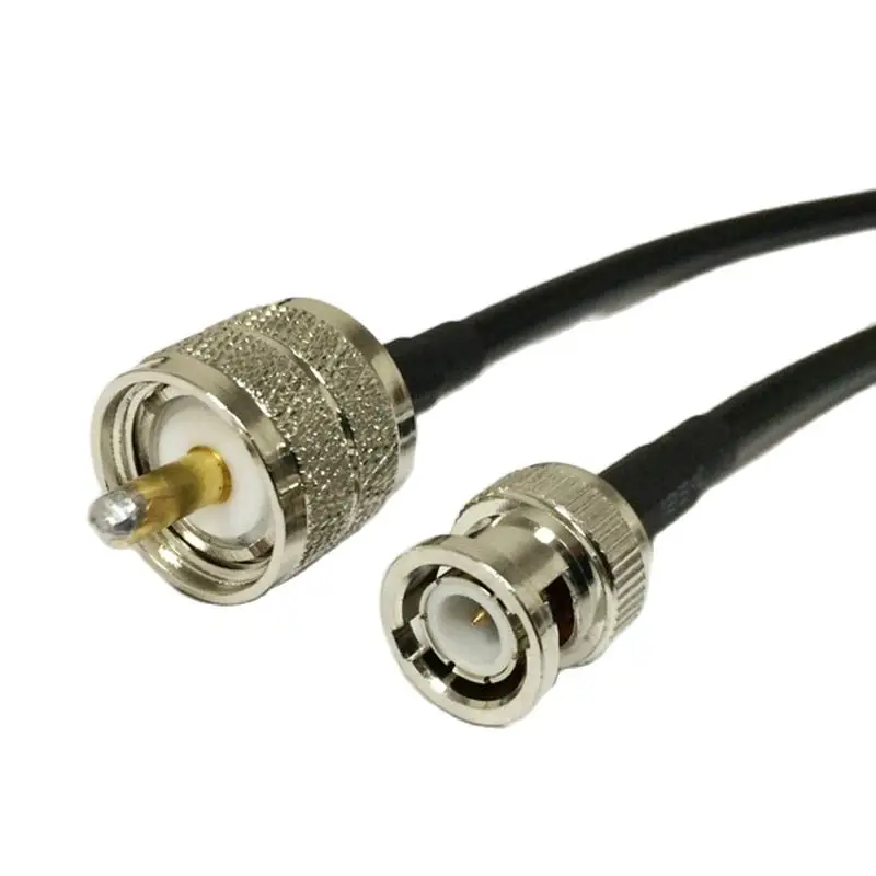 

BNC Male to UHF Plug PL259 RF Pigtail Cable RG58 20inch/100cm for Wireless Router Wholesale NEW