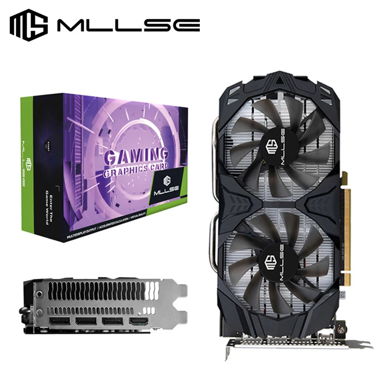 Графическая карта MLLSE AMD Radeon RX 580 8G GDDR5 256 бит 2048SP настольные компьютеры видеопластина PCIe 3,0x16 GPU ПК геймерский Видеокарта