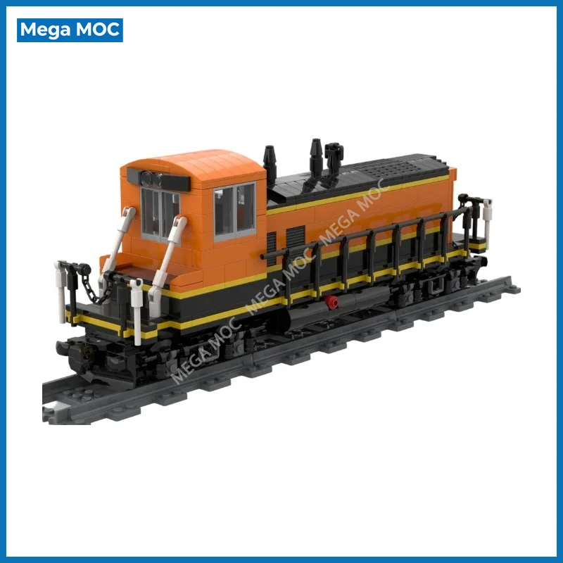 Фото Локомотив BNSF EMD SW1500 для маневровых площадок, строительные блоки, железнодорожная диорама, MOC, игрушка-модель для самостоятельной сборки. №4