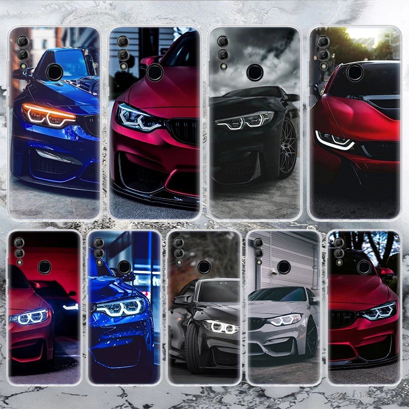 Blue Red Car for BMW Soft Phone Case For Huawei Honor 10 Lite 9 8A 8X 8S 9X Pro P Smart Z Y5 Y6 Y7 2019 Y9S 20I 50 Shell Capa