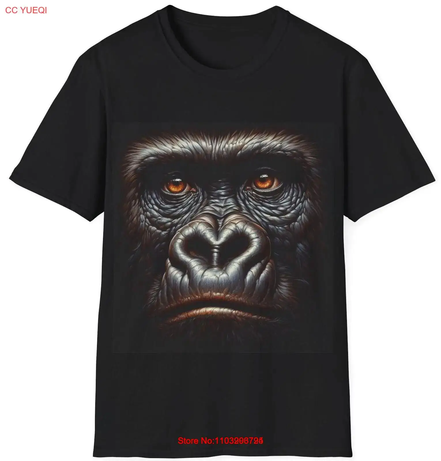 Футболка NoEnName_Null с изображением гориллы из хлопка