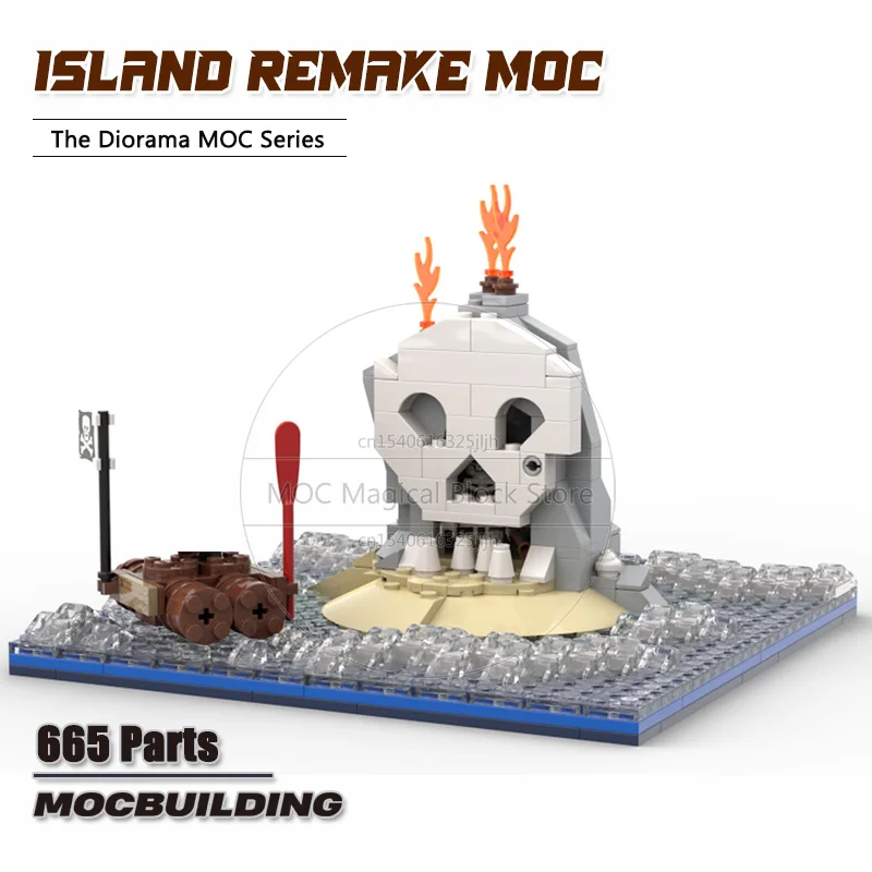 Конструктор MOC Island Переделанный креативный конструктор сделай сам в стиле замка