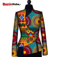 african clothing for women dashiki print trench coat overcoat women basic coats ankara fashions long sleeve slim trench wy5766