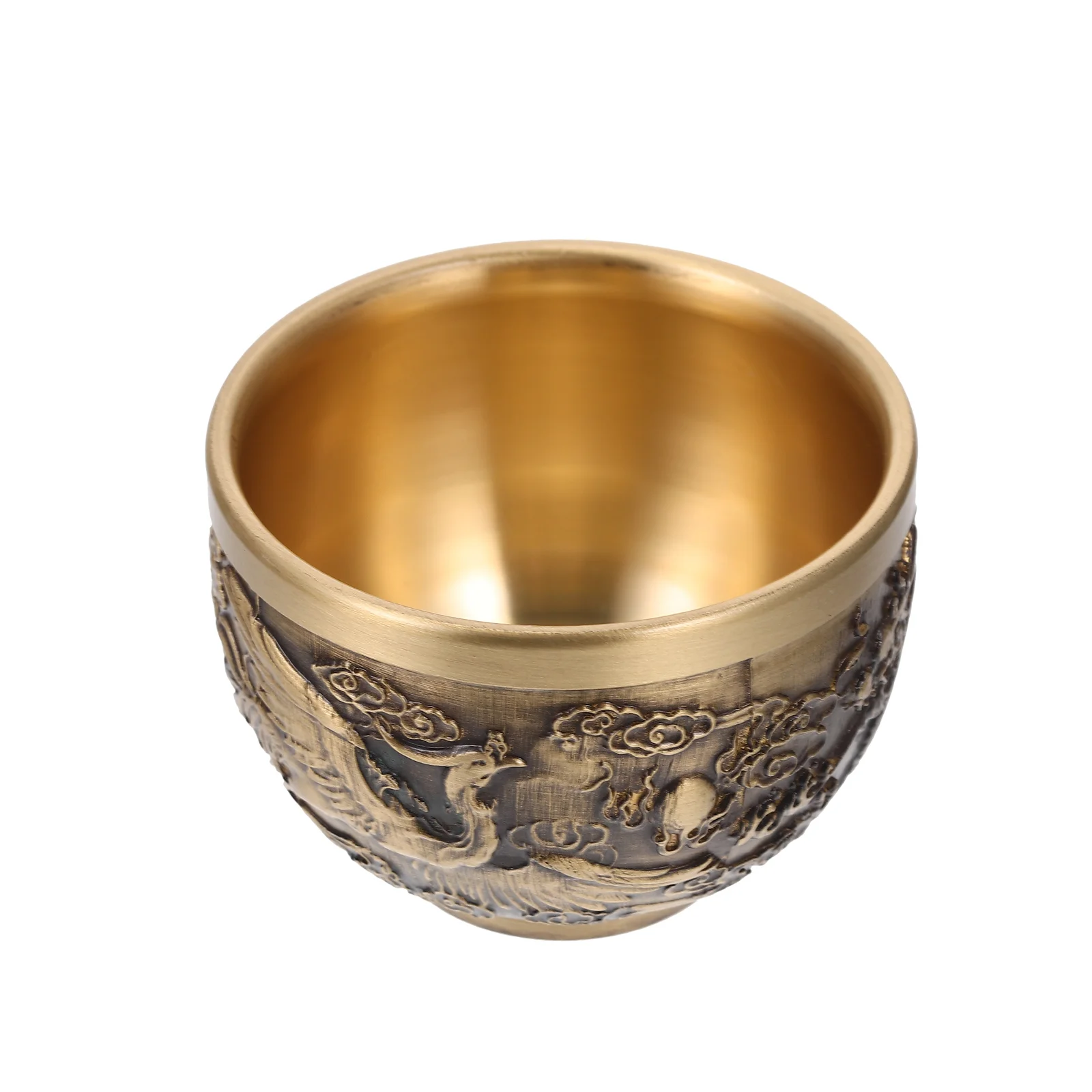 

Copper Goblet Delicate Tea Cup Decorative Container Hot Small Cups Multi-function Storage