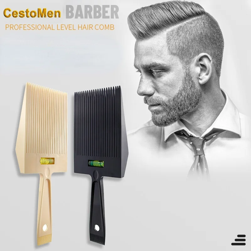 Hairdressing Level Comb Men's Oil Head Push Cut Slope Comb European and American Flat Hair Comb