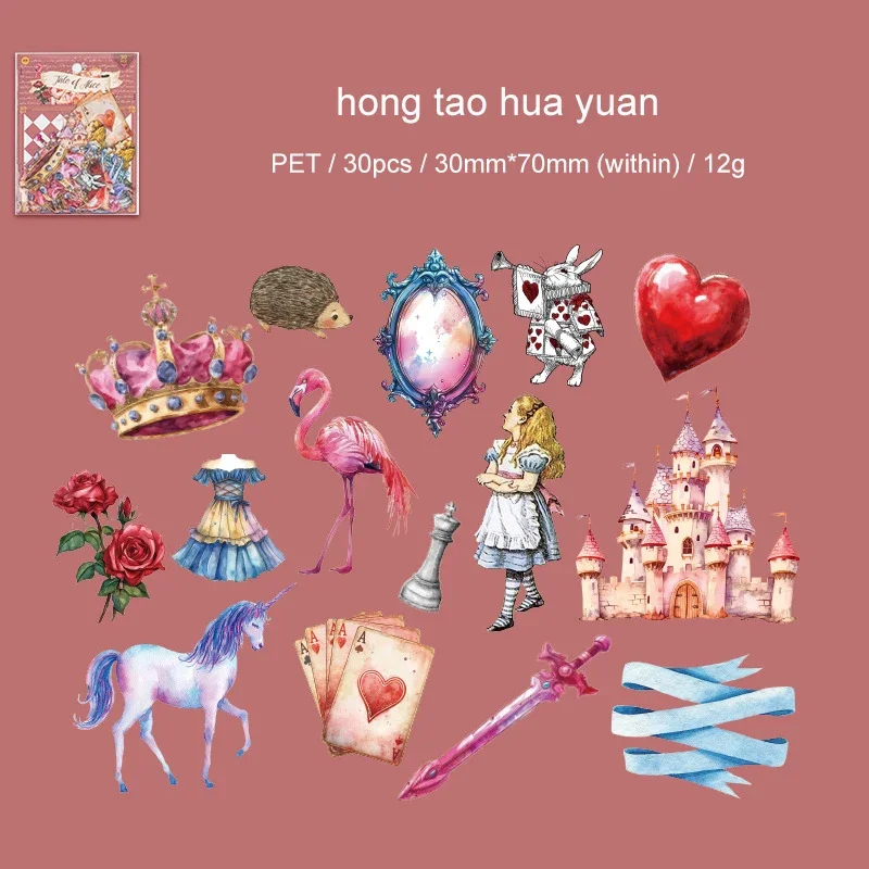 

Винтажная наклейка Алиса История