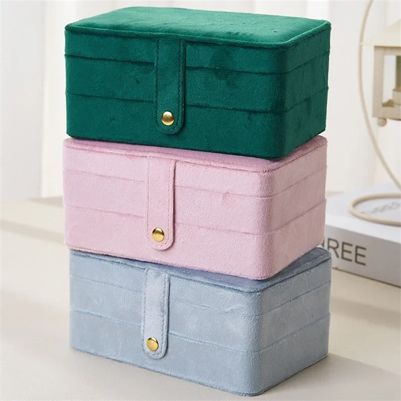 Ailodo портативная бархатная шкатулка для драгоценностей женщин ожерелье серьги