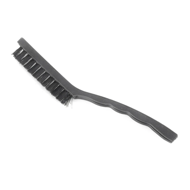 

Wire Brush Nylon/Brass/Steel Brush with Curved Handle Grip Wire Scratch Brush 85WC