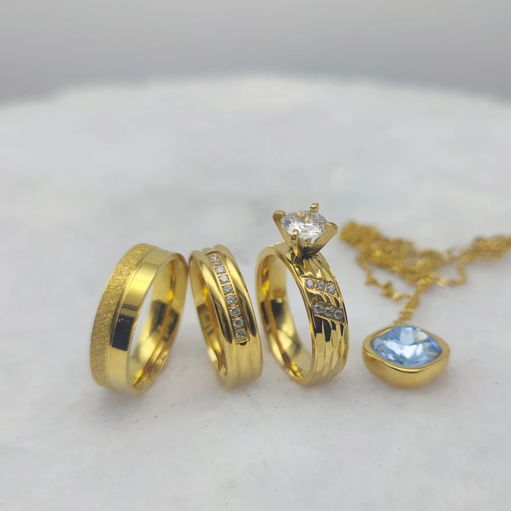 Дизайнерские Ювелирные изделия из нержавеющей стали с фианитом бриллиант