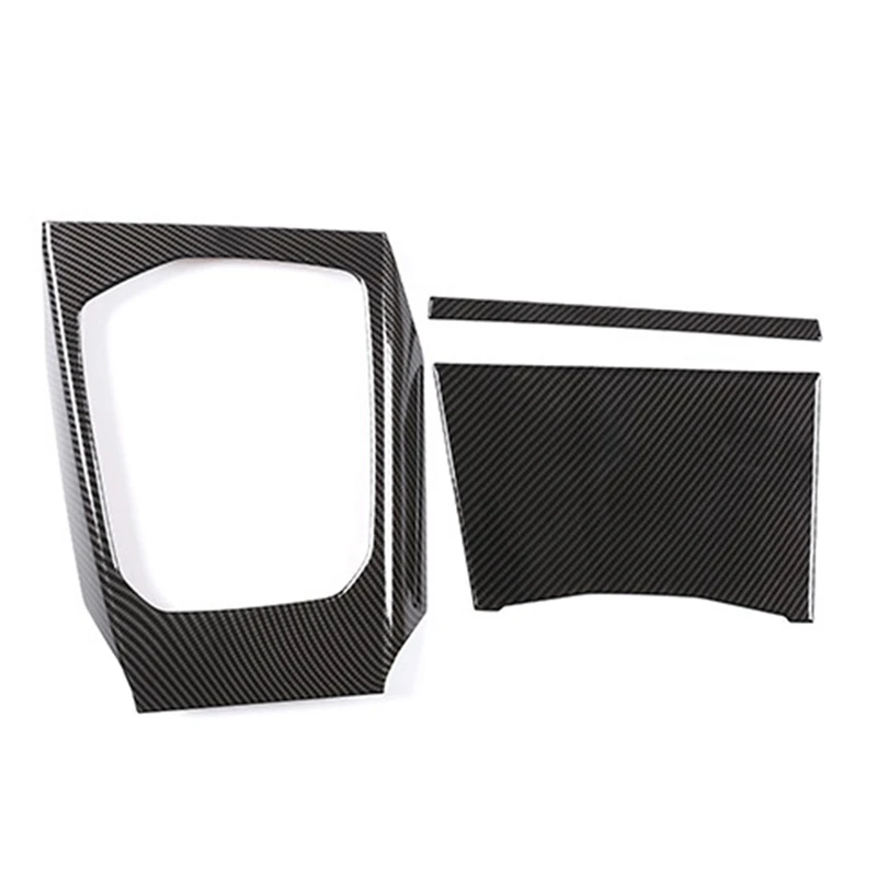 

Carbon Fiber Car Center Console Gear Shift Decoration Panel Cover Trim For-BMW G20 G28 325 3 Series 2020
