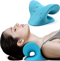 cervical spine shoulder relaxer cervical traction device pain relief cervical spine alignment chiropractic pillow neck stretch