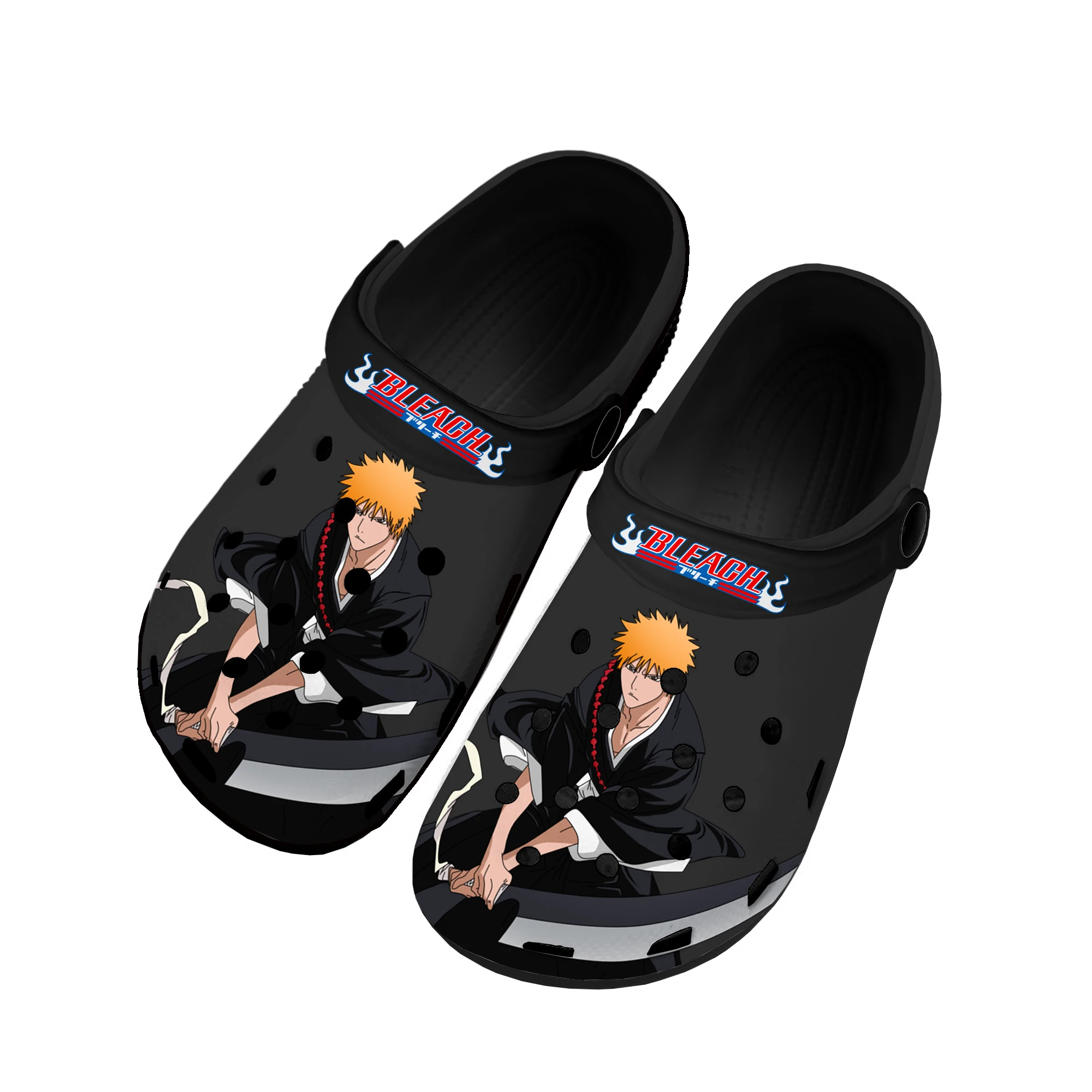 

Anime Bleach Kurosaki Ichigo Home Clogs Custom Water Shoes Mens Womens Teenager Shoe Garden Clog Breathable Beach Hole Slippers