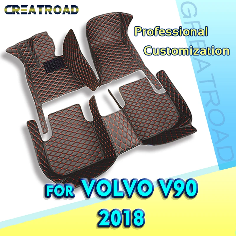 

Car floor mats for VOLVO V90 2018 Custom auto foot Pads automobile carpet cover