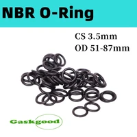 510pcs o ring gasket cs 3 5mm od51mm 87mm nbr automobile nitrile rubber round o type corrosion oil resistant sealing washer