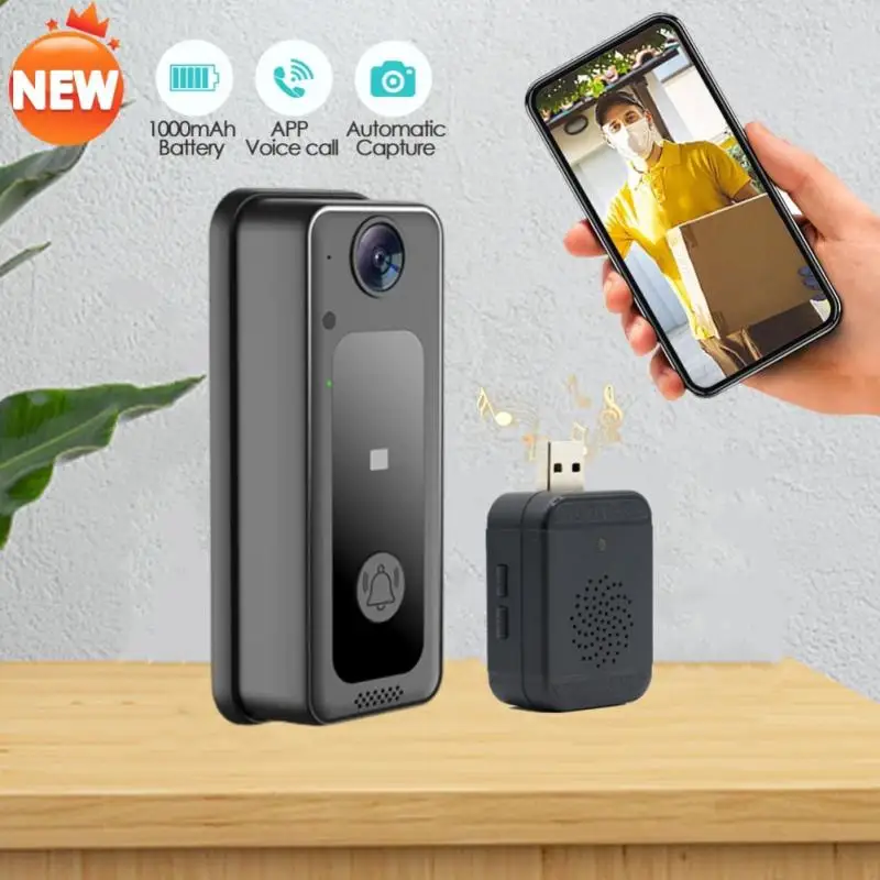 

Support 64G TF Card Smart Doorbell Camera Remote Monitoring Door Bell Ring Wireless M3 Wifi Call Intercom Video New
