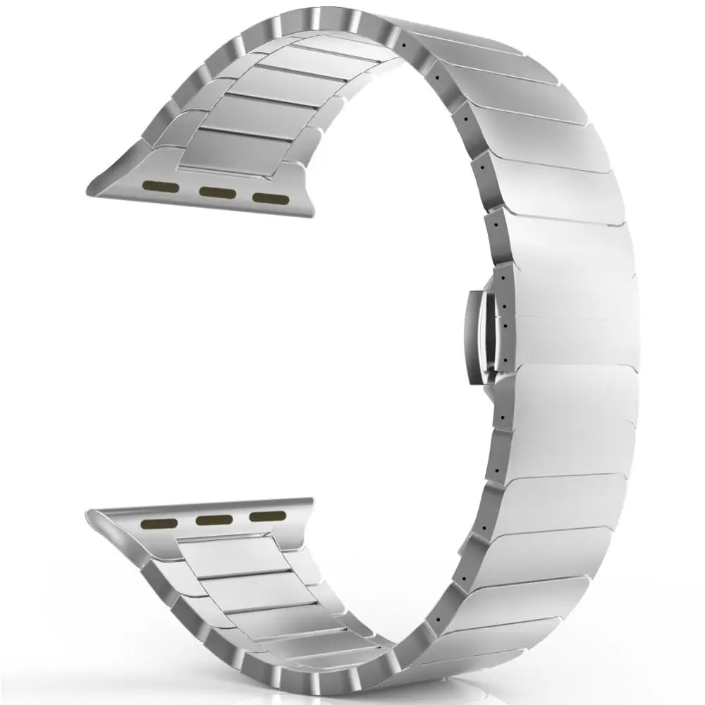 Браслет металлический из нержавеющей стали для Apple watch Ultra 8 7 6 5 4 SE браслет iWatch series