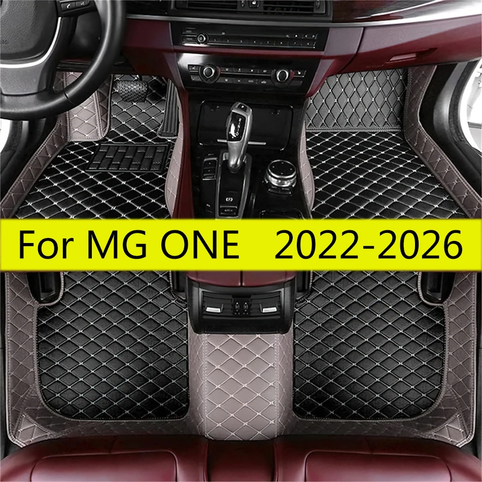 Фото Автомобильные напольные кожаные коврики подходят для гаражей Morris MG ONE 2022 2023 2024 2025 2026 Автоматические коврики для ног Коврики для автомобиля Полный комплект ковров №1