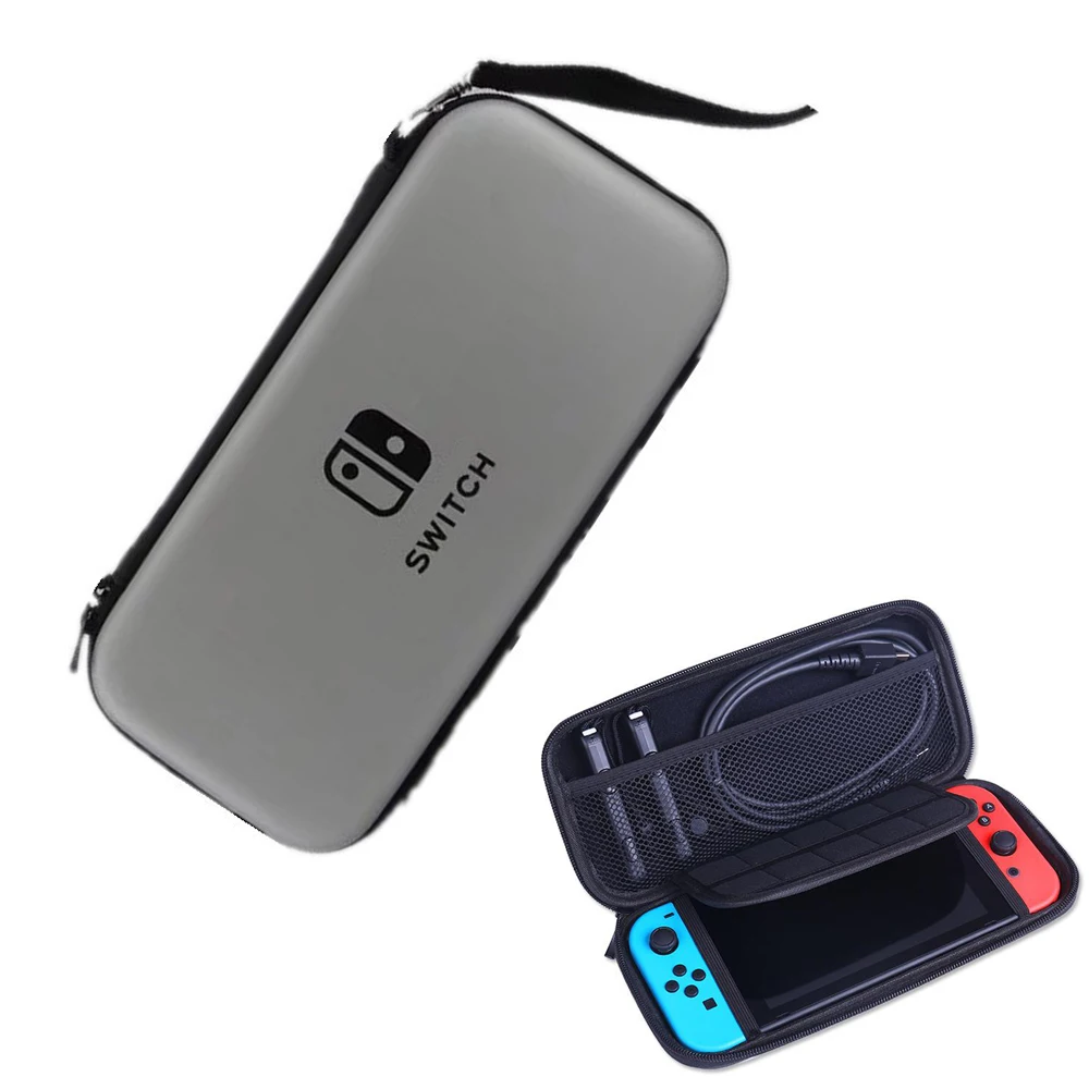 

EVA Protective Case for Nintendo Switch OLED 9H Tempered Glass Protective Film Carrying Case Storage Bag Cover Pouch Accessories