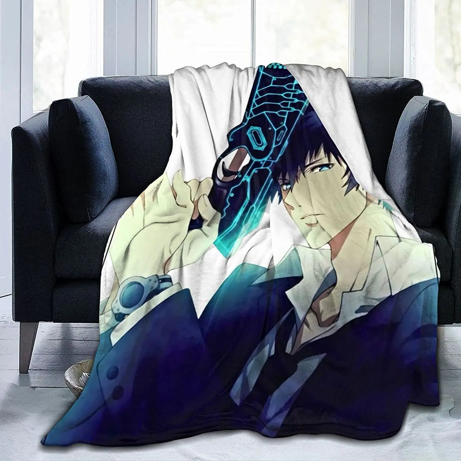 

Shinya Kogami Fluffy Soft and Comfortable Blanket, Anime Warm Embrace of Sympathy
