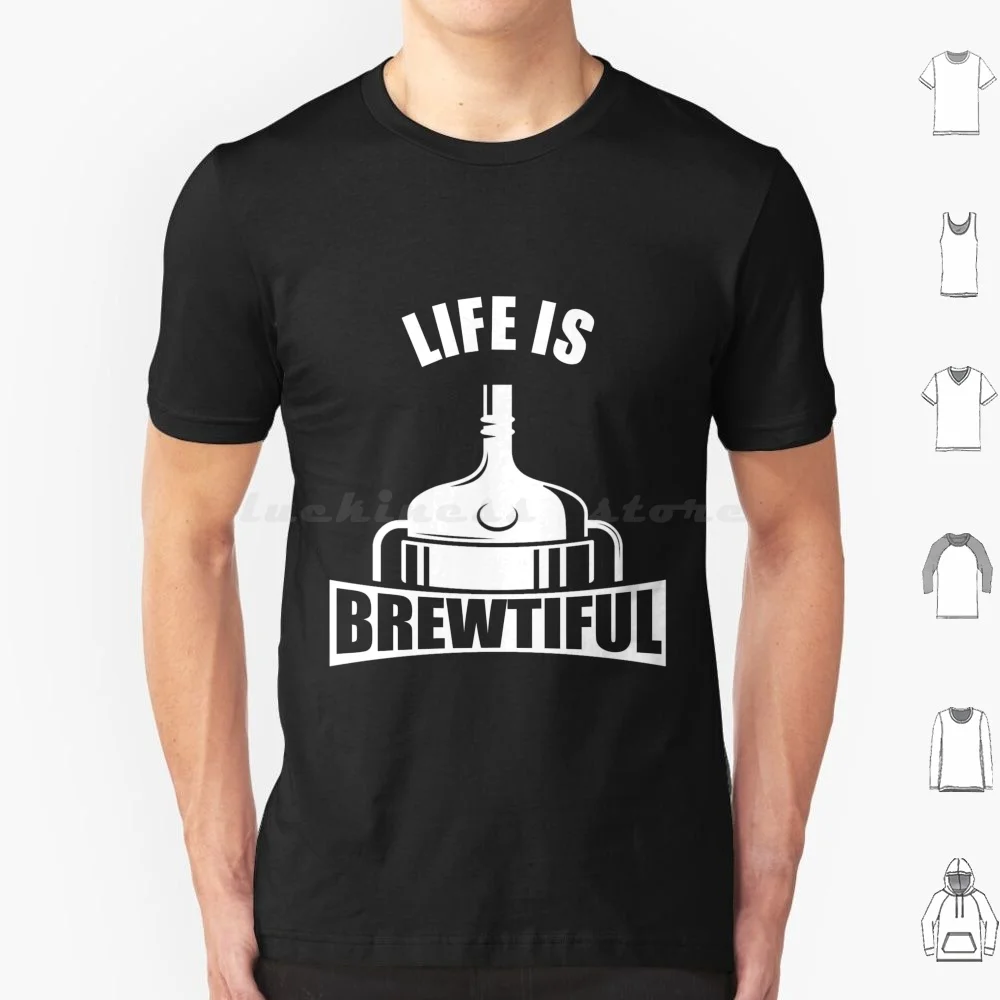 Life Is Brewtiful футболка из хлопка для мужчин и женщин Diy печать Byfab Beergeek Beautiful Beer Lover