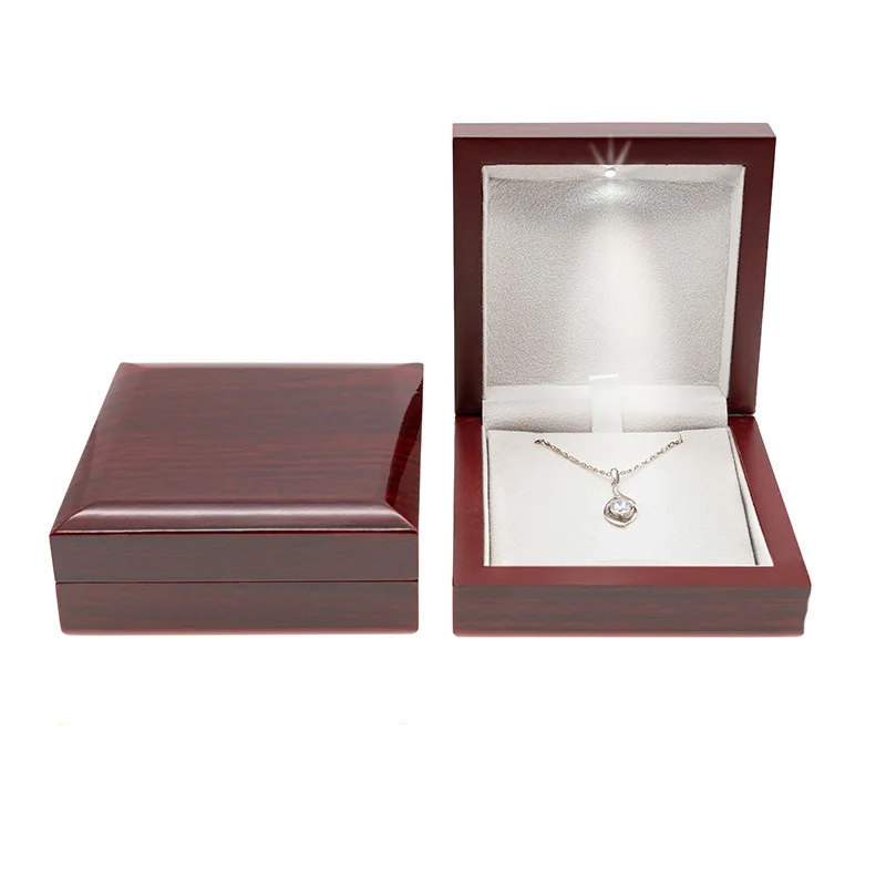 With Led Light Small Trinket Jewellery Gift Storage Display Case