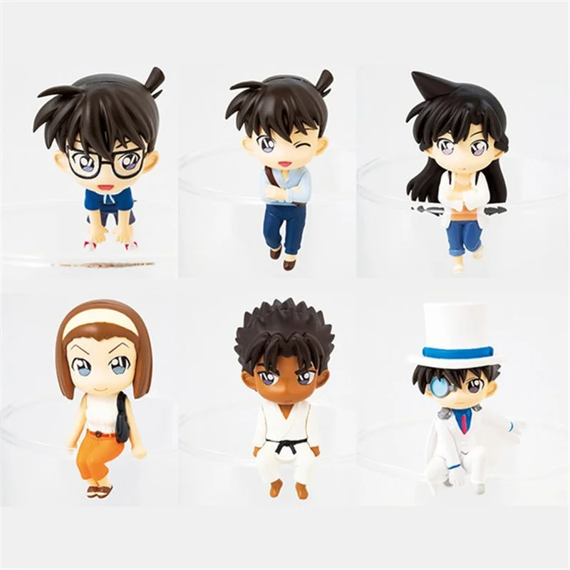 

Detectiver Conanv Figure Conan Edogawa Cup Accessories Rim Ornaments Capsule Toys Children Present