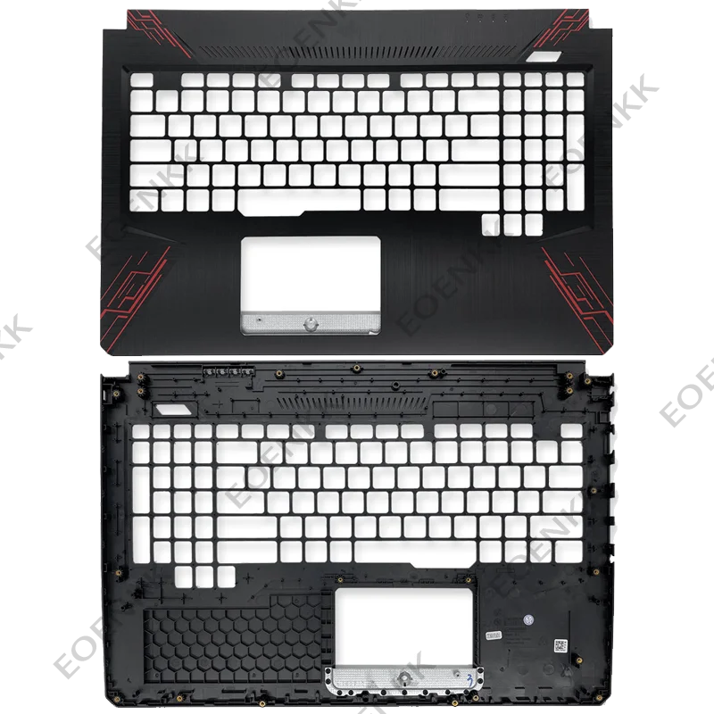 Комплект корпуса для ноутбуков ASUS TUF Gaming FX504 FX80 Series: нижняя крышка, подставка для рук, задняя крышка LCD, передняя рамка, комплект для замены (art.: 3920d7e7dbb7b) - 3920d7e7dbb7b