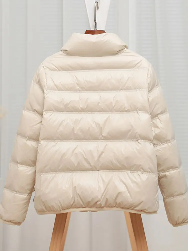 New Women Casual Style Down Jacket White Duck Down Jackets Autumn Winter Coats And Parkas Female Outwear