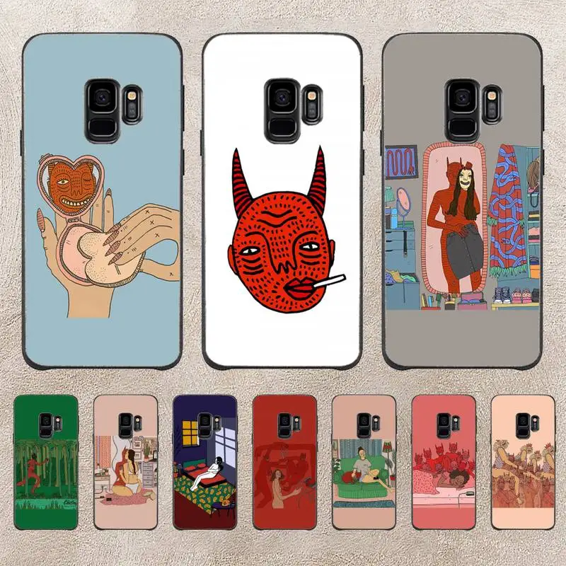 

Single Line Drawing Art Phone Case For Samsung Galaxy A51 A50 A71 A21s A31 A41 A10 A20 A70 A30 A22 A02s A13 A53 5G Cover Coque