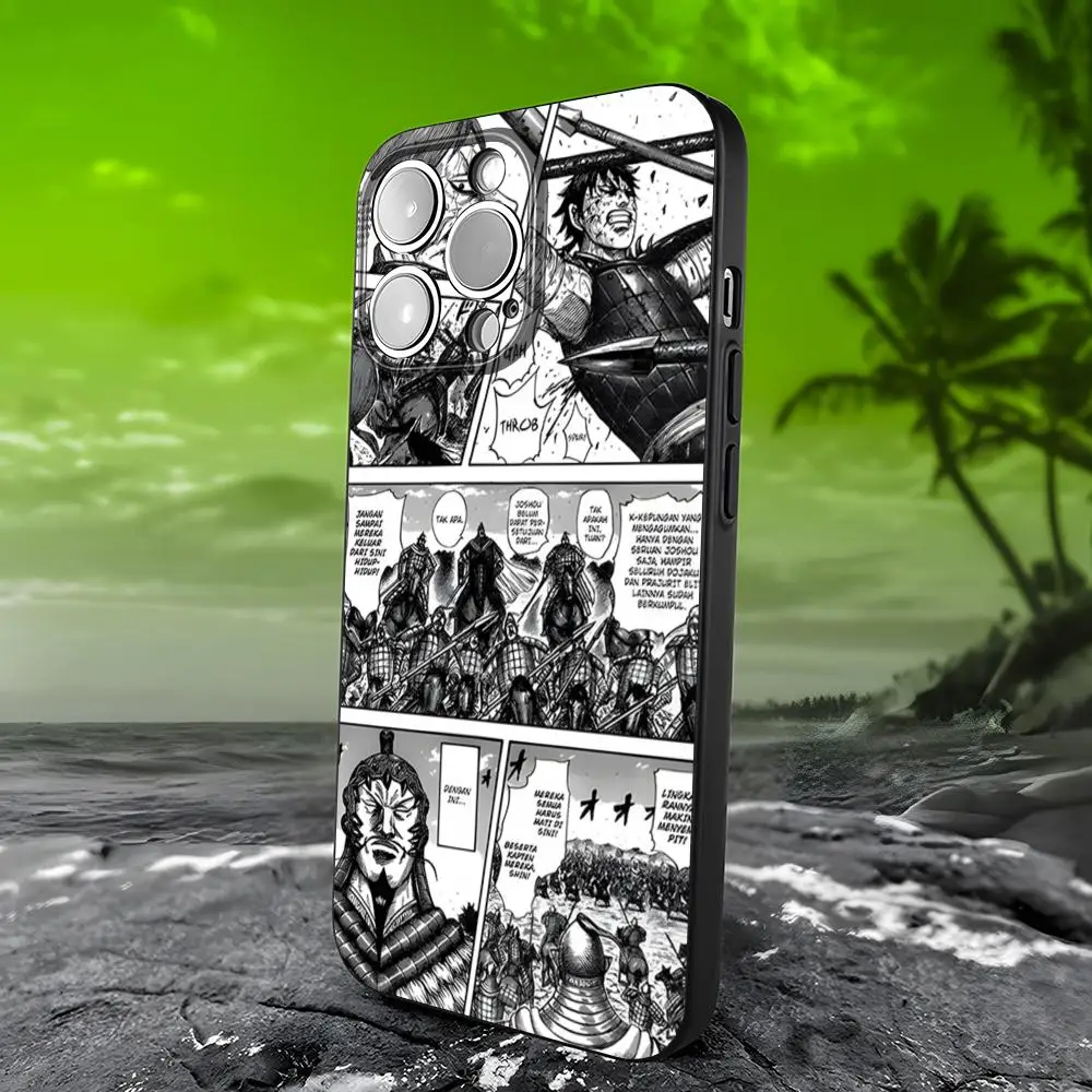 Чехол для телефона Kingdom Manga Kanki Hara IPhone 15 16 13 Pro Max 14 12 11 Xr X 8 7 6 Plus роскошная задняя