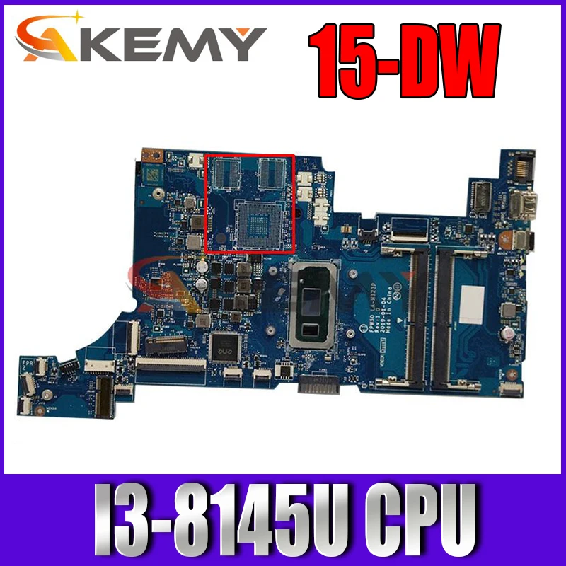 

L51985-601 FPW50 L51985-001 для ноутбука HP 15-DW 15S-DU, материнская плата SRD1V I3-8145U CPU DDR4