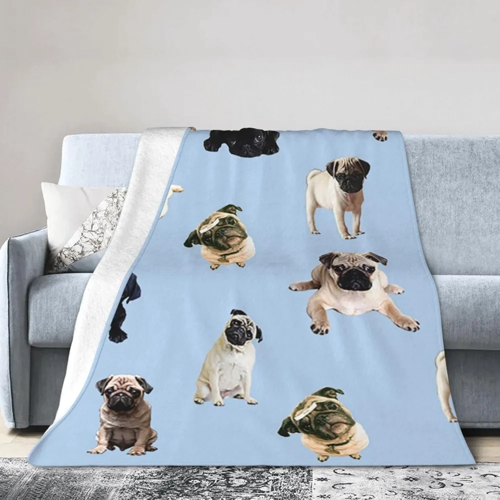 Одеяло Hasdon-Hill Cut с принтом мопса гладкое и мягкое одеяло для мальчиков взрослых