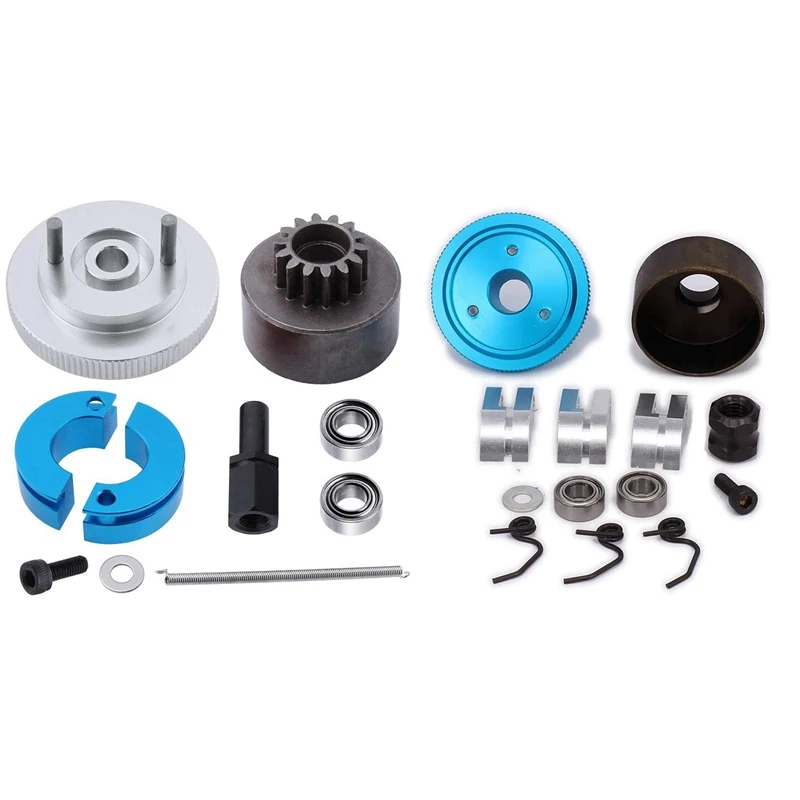 

Clutch Bell Shoes Bearing 14T Gear Flywheel Assembly Kit With RC 14T Clutch Bell + Shoes With Spring +Flywheel Assembly