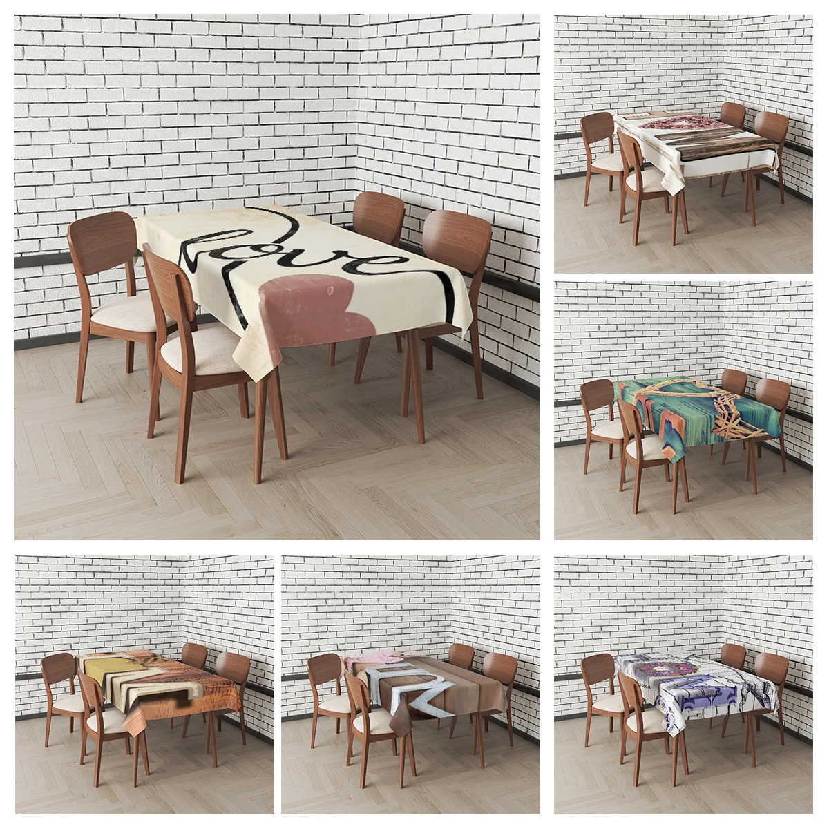 Домашние скатерти для украшения обеденных столов и прямоугольные Аксессуары