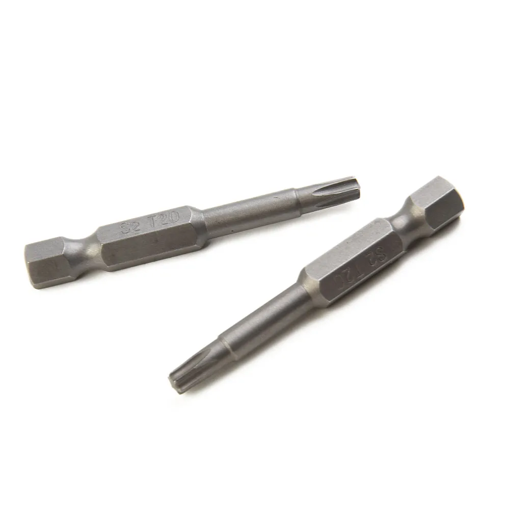 

10Pcs Alloy Steel 50mm Long Torx Screwdriver Bit 6.35mm Hexagon Handle T20 Magnetic Tip Screwdrivers Kit Drill Bit Hand Tools