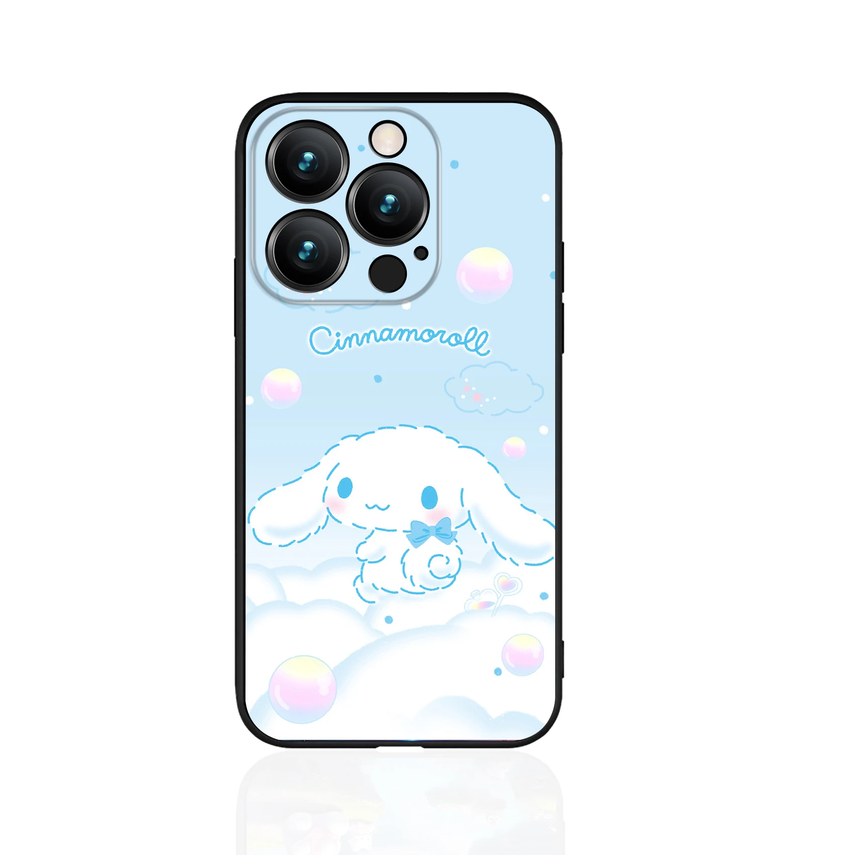 Милый чехол Sanrio CINNAMROLL для iPhone 16 защитный силиконовый мягкий телефона 15 14 13 12 11 Pro Max