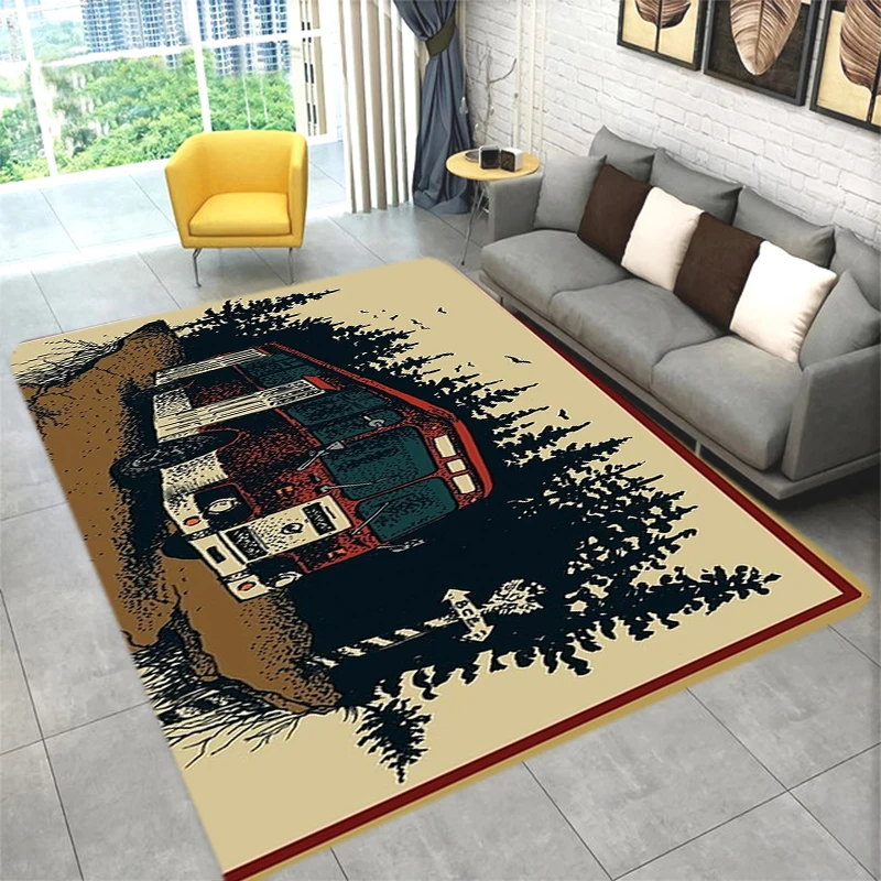 

Camp Absorbent Floor Mat Carpet in the Living Room Mats Washable Non-slip Kitchen Rug Modern Home Decoration Supernatural Bath