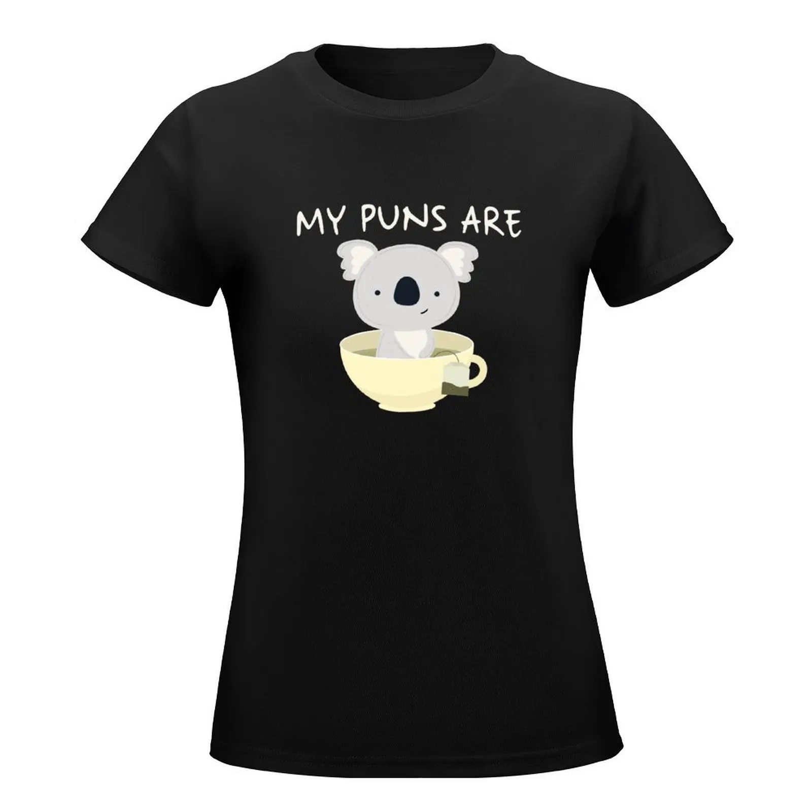 Футболка My Puns Are Koala Tea Design летние топы женская одежда летний топ футболки для