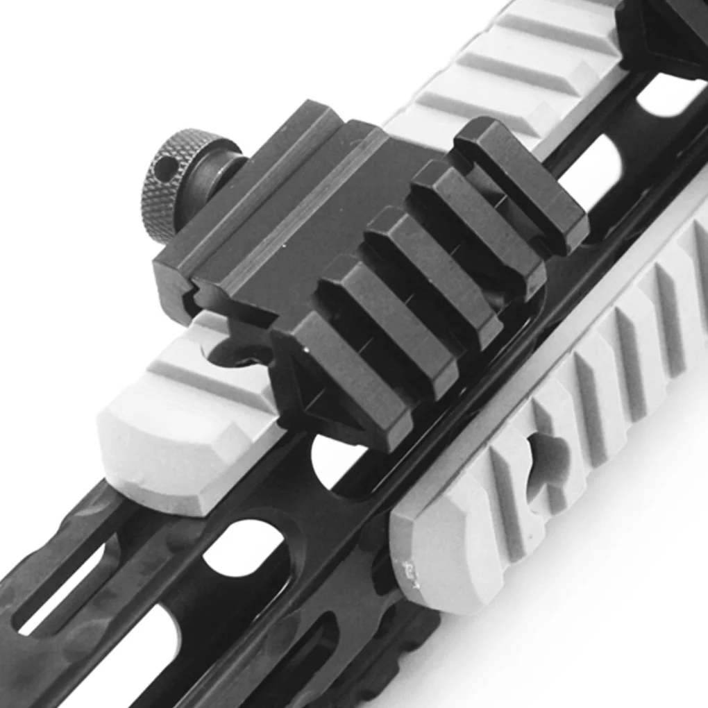 45 Degree Angle Tactical Scope Mount Aluminum 4 Slot Side Rail RTS Sight Airsoft 45mm 20mm Pistol Base Adapter |