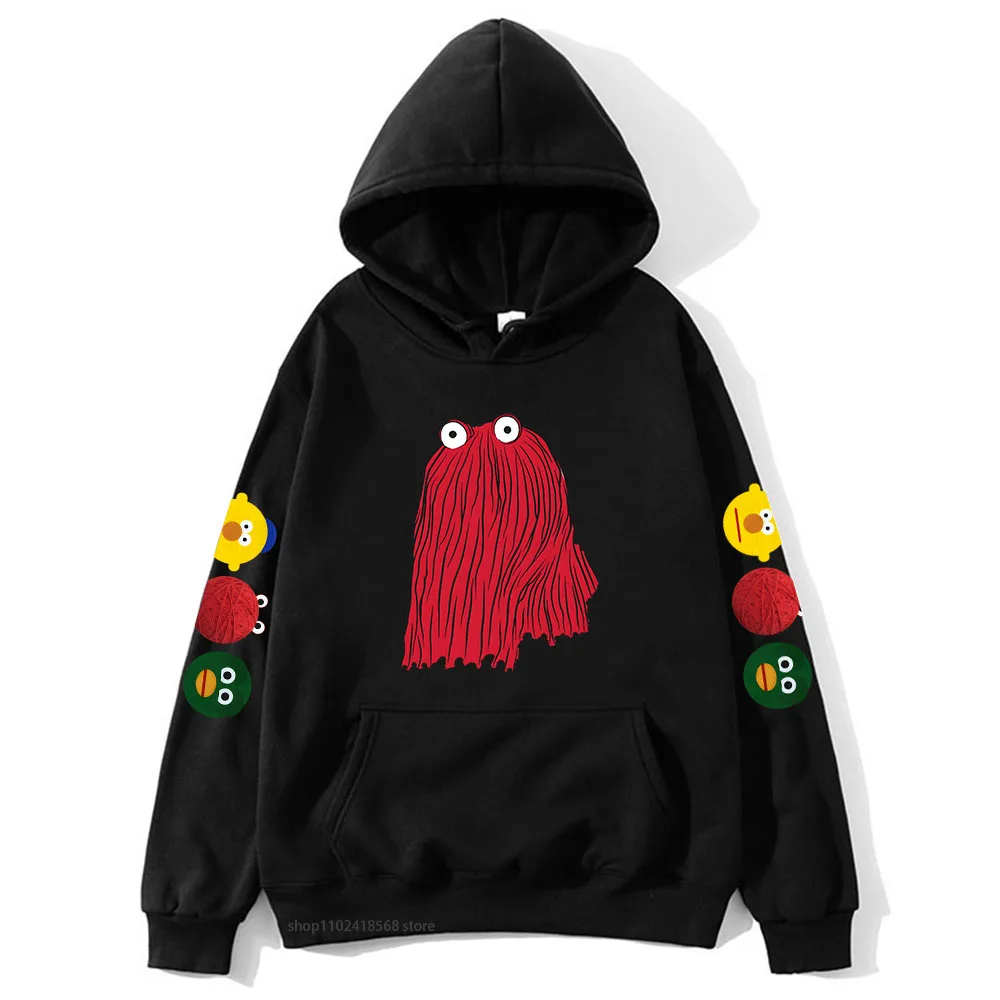 

RED GUY Hoodies Cartoon Dont Hug Me Im Scared Sweatshirt for Women Winter Sudadera Top Male Streetwear Y2k Clothes Mens Clothing