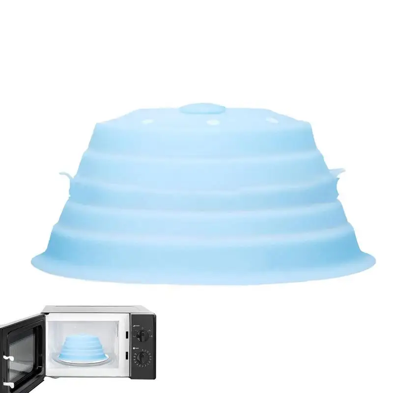 

Collapsible Microwave Cover Foldable Magnetic Fresh-keeping Lids Heat Resistant Oil-proof Microwave Splatter Kitchen Gadgets