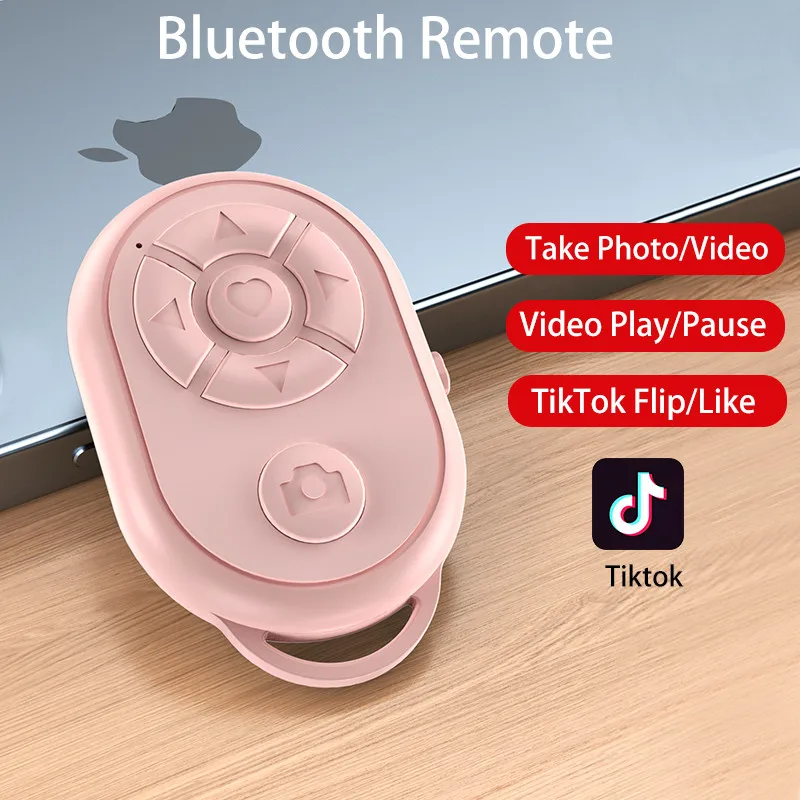 

Bluetooth Remote Video Camera Controller For iPhone Xiaomi Samsung OPPO Android Mobile Phone For Tiktok Movie Page Turning