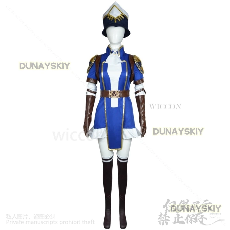 Кейтлин Кирамман Косплей Аниме Игра Ло Шериф Пилтовера Костюм Хэллоуин