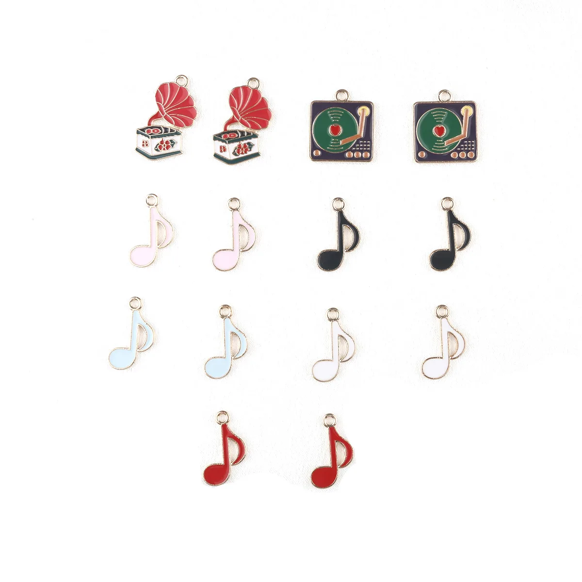

30pcs Vintage Record Player Charms for Jewelry Making Earring Pendant Bracelet and Necklace Charm