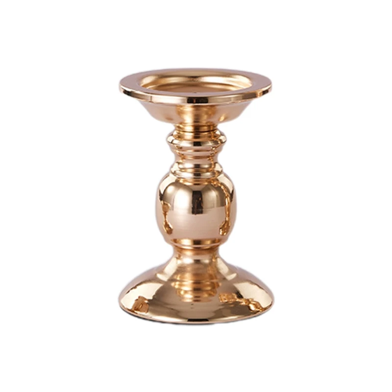 

Золотой металлический подсвечник Геометрия