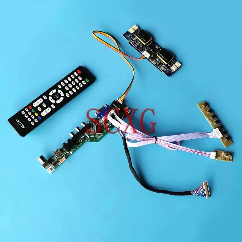 

Плата контроллера для M240HW01 V0/V2/V4/V5, плата для ЖК-монитора ноутбука 4CCFL 24 дюйма VGA HDMI-совместимый AV USB 1920*1080, комплект «сделай сам» LVDS 30 Pin