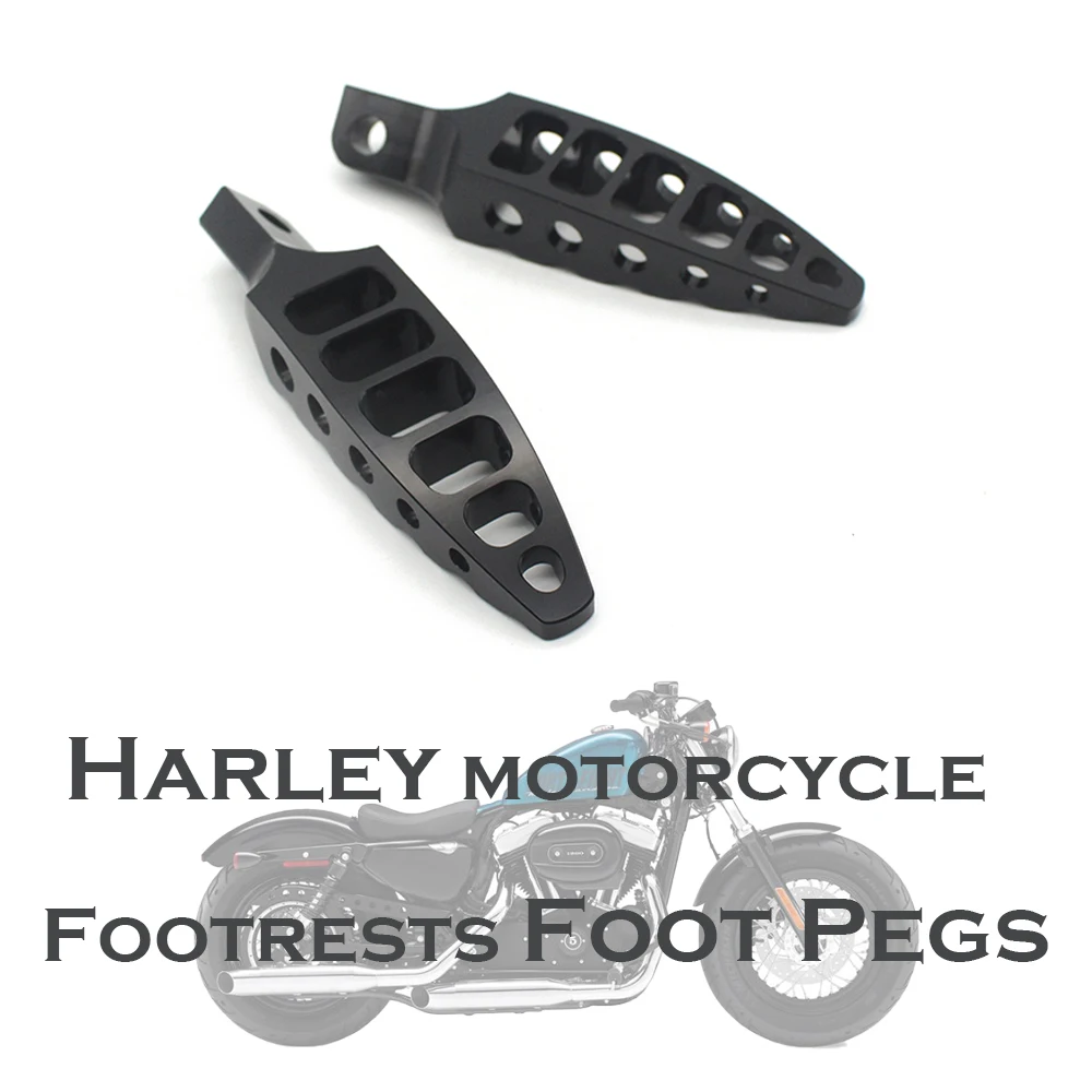 

Pokhaomin Motorcycle Black CNC 45 Degrees Male-Mount Foot Pegs Footrests for Harley Sportster 883 1200 Dyna 1993-2016